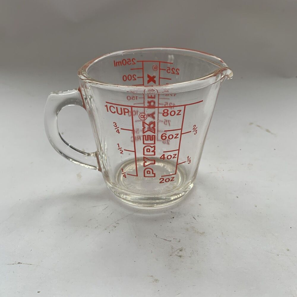 Vtg PYREX Model 508 One-Cup Glass Measuring Cup